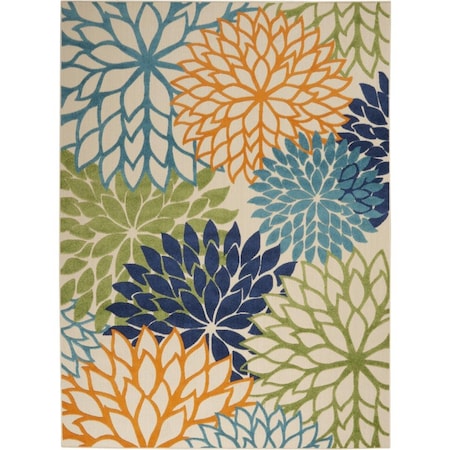 Palacedesigns 7 x 10 ft. Multi Color Floral Indoor & Outdoor Area Rug - Multi Color - 7 x 10 ft. PA3663918